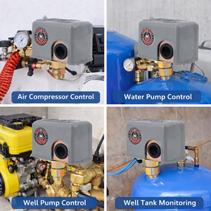 Interruptor de Presión Automático para Bomba de Agua Hydroplus International, Controlador de Presión de Alta Resistencia para Sistemas Domésticos de Presurización - Product Image 5