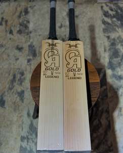 Bate de críquet CA Sports Gold Legend Edition English Willow con funda de bate de regalo, agarre adicional y lámina protectora, todo incluido. - Product Image 2