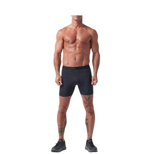 <b>Mens</b> Half Tights <b>Compression</b> <b>Shorts</b> Custom Logo 4 Way Stretch Lightweight Gym Fitness Athletic <b>Shorts</b> with Elastic Waist - Product Image 1