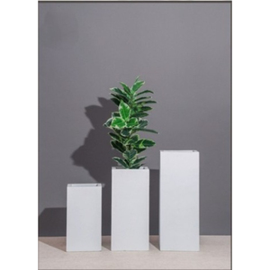Fiberglass Modern Eco-Friendly Flower <b>Planter</b> with Drainage Hole Durable Indoor/<b>Outdoor</b> Garden Vase for Home Hotel & Mall - Product Image 1