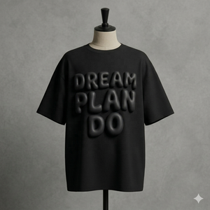 เสื้อยืดโอเวอร์ไซส์พิมพ์ลาย Dream Plan Do Puff แขนสั้น คอกลม สไตล์ลำลอง สตรีทแวร์ สำหรับผู้ชาย ผ้าฝ้ายเจอร์ซีย์ถัก 100% - Product Image 5