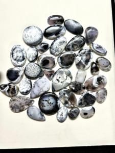 Natural Dendrite Agate Cabochon Wholesale Bulk Lot – Genuine Dendritic Agate Loose Gemstone for Jewelry Making, Rings, Pendants, - Product Image 1