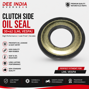 Joint d'étanchéité latéral d'embrayage de qualité OEM 30 62 pour moteur de moto LML Vespa, pièce de rechange en caoutchouc - Product Image 2