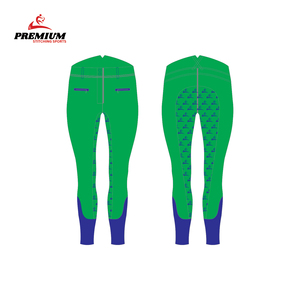 Leggings blancos transpirables de diseño popular para equitación, ropa ecuestre para mujer, pantalones ajustados de equitación con estampado de silicona y cierre de gancho y bucle. - Product Image 5