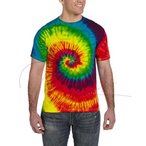 Camisetas de Diseño Personalizadas al por Mayor con Estampado Tie Dye para Hombre, Camisetas de Algodón Lisas para Hombre - Product Image 1
