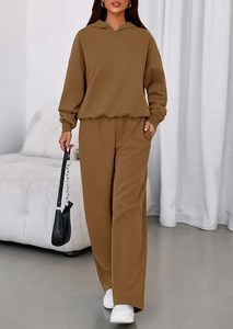Conjunto de Sudadera con Capucha Oversize y Pantalones de Chándal de Forro Polar Premium para Mujer, Conjunto Deportivo de Sudadera con Capucha y Pantalones de Chándal para Mujer - Product Image 5