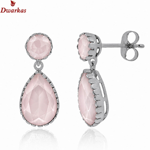 Wholesale custom high quality popular fashion elegant 925 sterling <b>silver</b> ametrine gemstone tear drop <b>earrings</b> jewelry women - Product Image 6