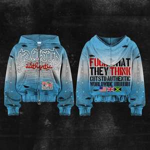 Sweat-shirts d'hiver surdimensionnés pour hommes, personnalisés, 600 g/m², 100 % coton, streetwear de haute qualité, texture jungle unie, légers - Product Image 2