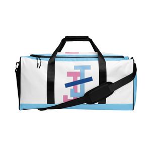 Blue Duffle <b>Bag</b> Travel Gym <b>Bag</b> Spacious Sports Carry <b>Bag</b> <b>Overnight</b> Weekender Tote with Adjustable Shoulder Strap Design - Product Image 1