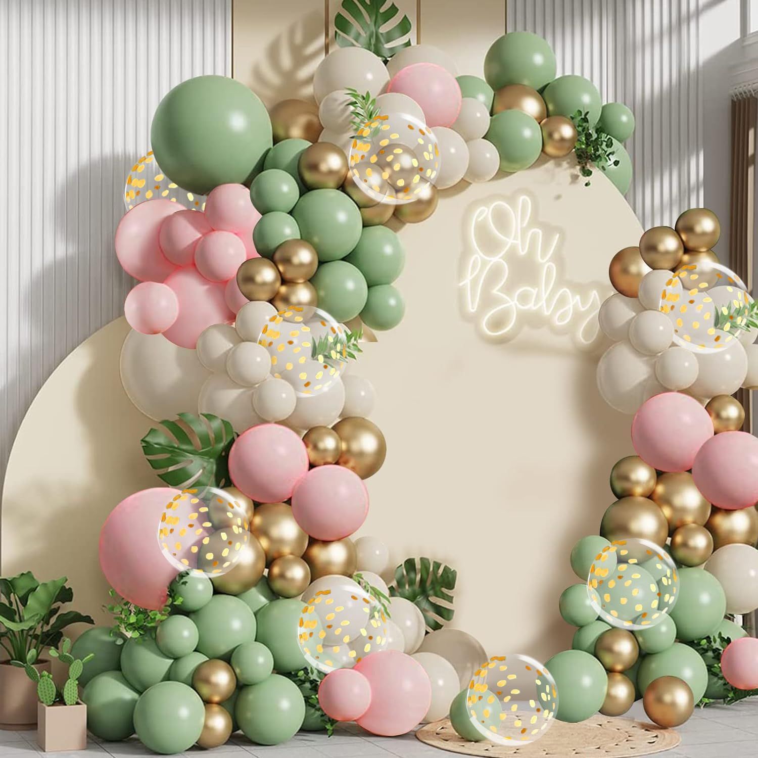Sage Green Pink Color