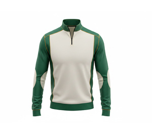 Long Sleeve Quarter Zip <b>Jacket</b> – Athletic Fitness Outerwear for <b>Men</b> Women Youth Sportswear Quick Dry Team <b>Pullover</b> - Product Image 1