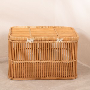<b>Stackable</b> <b>storage</b> lidded <b>boxes</b> rattan cane trunk household box organiser chest hamper cheapest cost - Product Image 5