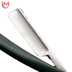 Wholesale Classic Retro Barber Folding <b>Straight</b> <b>Razor</b> with High Carbon Steel Blade and Green ABS Handle for Face Use OEM Service - Product Image 3