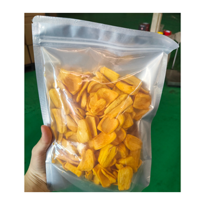 ขนุนอบกรอบพรีเมียมสีทอง บรรจุภัณฑ์แบบสุญญากาศ ขนมขบเคี้ยวจากทรอปิคอล พร้อมบริการบรรจุภัณฑ์ตามความต้องการสำหรับการขายส่งระดับโลก - Product Image 1