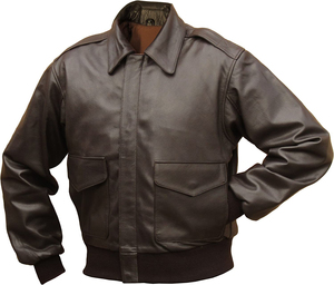 <b>Men</b> Genuine <b>Leather</b> A2 Pilot <b>Jacket</b> <b>Brown</b> 1940s Vintage Flight Bomber <b>Jacket</b> Custom Brand Waterproof Windproof Eco-Friendly - Product Image 1
