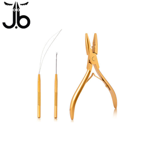 Pince à extensions capillaires en acier inoxydable personnalisée avec une forte tenue pour usage commercial, nouveau design pour extensions capillaires - Product Image 5