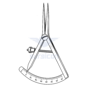 Calibrador Castroviejo-Epker de 9 cm / 3-1/2 Pulgadas, Rango de Medición de 40 mm, Precisión en Acero Inoxidable, para Mediciones Oftálmicas y Quirúrgicas - Product Image 1