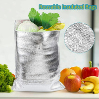 Sac d'isolation thermique en mousse PE laminée avec feuille d'aluminium multicouche, barrière à haute réflexion, enveloppe d'expédition
