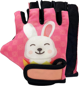 Gants de vélo pour jeunes, gants de cyclisme mi-doigts pour enfants avec coussinets en gel, pour le sport et le vélo - Product Image 1