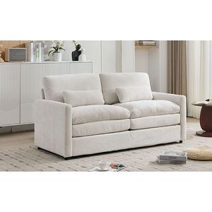 Divano a Due Posti Imbottito da 173 cm, Oversize e Confortevole, con Doppio Cuscino Morbido, per Soggiorno - Product Image 4