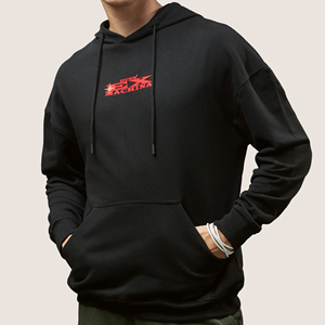 Sudadera con Capucha de Forro Polar para Hombre, Estilo Urbano, con Logotipo Frontal y Estampado de Letras Positivas, 100% Algodón, Corte Regular, ODM, Transpirable y Duradera - Product Image 4