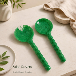 Juego de Servidores de Ensalada de Resina Hechos a Mano, Diseño Artístico Moderno, Diseños Personalizados, Aptos para Lavavajillas, Microondas y Horno, Color Personalizable - Product Image 6