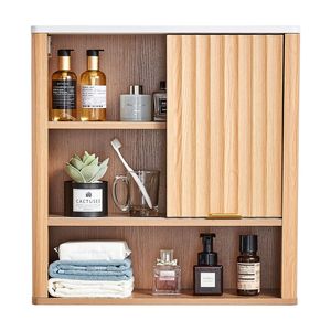 Armadietto Portamedicinali Salvaspazio da Parete con Ripiano Regolabile per Bagno - Product Image 1