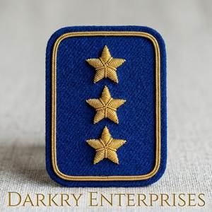 Insignia de Estrella de Oro de Alambre Metálico Hecha a Mano, Personalizada para Clubes de Tres Estrellas, Uniformes de Blazer, Ropa Profesional Corporativa y de Hostelería - Product Image 1