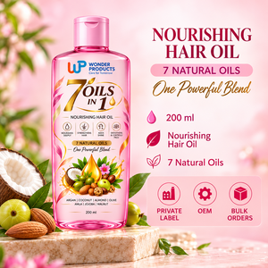 Huile capillaire 7 en 1 avec logo personnalisé et marque privée, à base d'huiles naturelles, 200 ml, produit de beauté et de soins personnels haut de gamme - Product Image 3