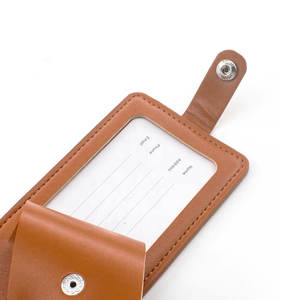 Etiqueta de equipaje de cuero PU con protección de privacidad, etiquetas de identificación para equipaje de viaje, etiqueta para mochila, etiquetas para maleta - Product Image 5