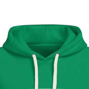 Sweat-shirts unisexes à manches longues personnalisés vert et blanc, style actuel, vêtements décontractés avec impression en relief, tissu polaire pour l'hiver - Product Image 3