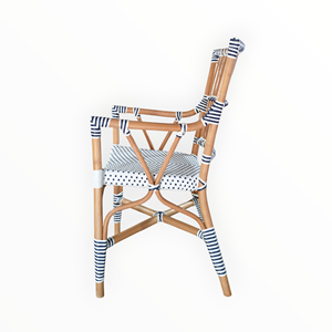 Silla Bistro Más Popular para Cafetería, Restaurante, Espacios Públicos Residenciales - Mimbre Sintético Natural con Garantía de Tejido de 3 Años - Product Image 3