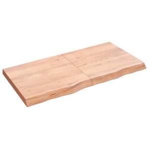 Plateau de table en bois de chêne massif brun clair 47,2x23,6 pouces, table à manger pliable - Product Image 2