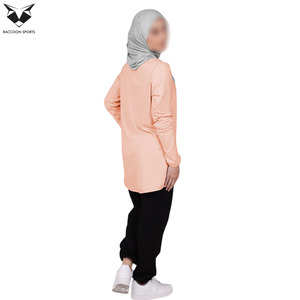 Camiseta Larga Holgada Informal para Mujer, Estilo Musulmán, de Algodón Suave y Transpirable para Uso Diario - Product Image 2