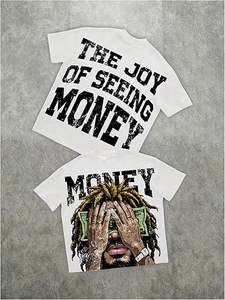 T-shirt graphique Y2K pour homme, vintage, manches courtes, col rond, streetwear, t-shirts originaux - Product Image 5