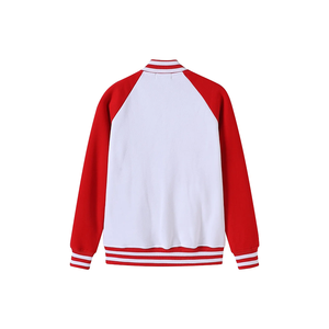 Chaqueta Universitaria Delta Blanca de Lana |   Chaqueta Bomber Urbana Estilo Universitario Personalizada con Letras de Hermandad y Cintas Bordadas de Orgullo Universitario - Product Image 2