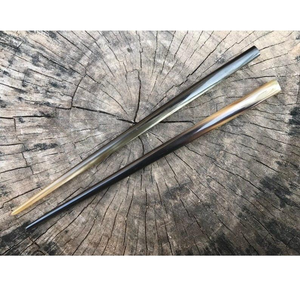 Épingles à cheveux en corne de buffle polie pour femmes, bâtonnets de coiffure en corne de bœuf, accessoire naturel - Product Image 2