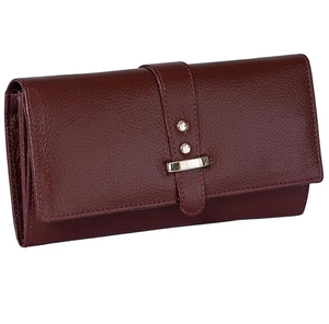 Portefeuilles à main en cuir véritable pour femmes, porte-cartes longs à double fermeture éclair, porte-téléphone portable, pochette à main pour dames - Product Image 4