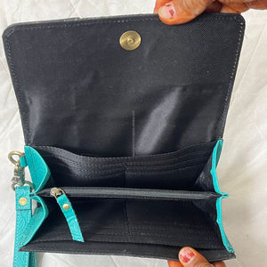 Pochette en cuir véritable à motif floral embossé, style western, nouveauté, vente chaude, portefeuille pour cartes de crédit pour femme - Product Image 6