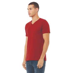 T-shirt pour homme en coton et polyester de haute qualité avec col en V et votre propre design - Product Image 2