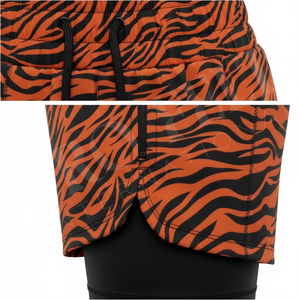 Shorts Deportivos 2 en 1 para Mujer, Estilo Único, Poliéster, Doble Capa, para Gimnasio, Running, Fitness, Secado Rápido, Transpirables - Product Image 4