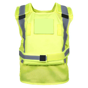 Chaleco de Seguridad Reflectante Impermeable de Malla de Poliéster con Cinta Reflectante para Construcción, Seguridad Vial, Trabajo Industrial ANSI/EN - Product Image 1
