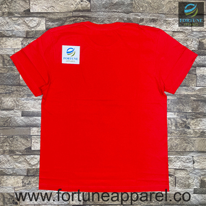 T-shirt personnalisé style universitaire – Coton rouge, streetwear décontracté - Product Image 2