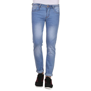 2025 Trending Garment Dyed Straight Wide-Leg High-<b>Waist</b> Loose Fit 100% Cotton Denim <b>Jeans</b> for Men Comfortable Casual Wear - Product Image 2