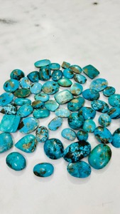Pierre précieuse en turquoise iranienne 100% naturelle, cabochon, taille personnalisée, vente en gros, pierre en vrac pour la fabrication de bijoux, fournisseur en gros - Product Image 3