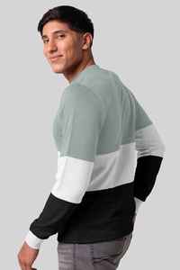 Suéter Unisex de Cuello Redondo con Bloques de Color, Corte Regular, Tejido de Punto, Informal, para Otoño, Manga Larga - Product Image 5