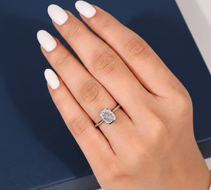 Anillo de Diamante Radiante Cultivado en Laboratorio de 1.50CT, Oro Amarillo de 14K, VVS2, Certificado IGI, Anillo de Compromiso Personalizado al por Mayor - Product Image 6