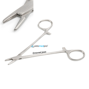 Portaagujas Mathieu-Olsen – Con tijeras integradas, bloqueo de trinquete, 17 cm y 19 cm, instrumento quirúrgico para uso dental y veterinario - Product Image 2