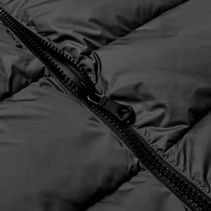 Knit Collar Puffer Vest Men Hybrid <b>Padded</b> Sleeveless Jacket Fleece Lined Warm Quilted Gilet Fashionable Slim Fit Outerwear - Product Image 2