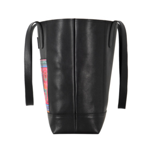 Sac fourre-tout en cuir de vachette véritable pour femme avec appliqué ethnique, sac à bandoulière décontracté pour usage quotidien, vente en gros OEM ODM - Product Image 5